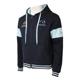 Z499  Design hooded hoodie jacket embroidered logo hoodie blue contrast color sky blue Z499  Design hooded hoodie jacket embroidered logo hoodie blue contrast color sky blue